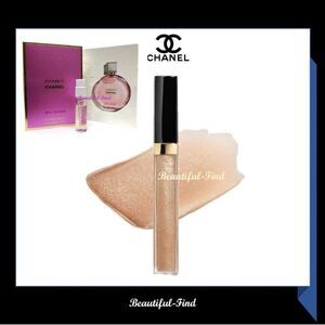 CHANEL ROUGE COCO GLOSS Moisturizing Glossimer 712 & CHANCE TENDRE EDP 0.05FL.OZ